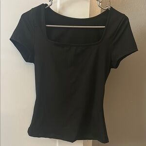 New SHEIN scoop neck top black- medium